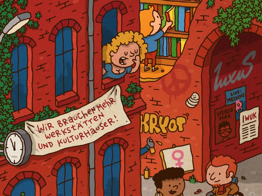 WUK poster illustration by Michael Hacker WUK poster illustration by Michael Hacker