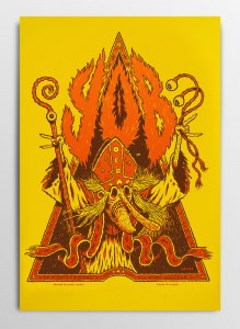 Screen printed gig poster for Yob at Arena Wien by Michael Hacker