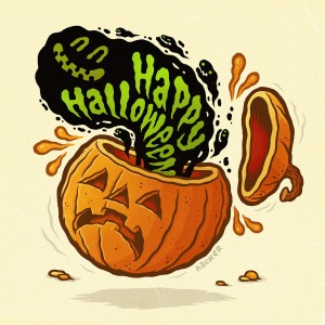 Happy Halloween illustration by Michael Hacker