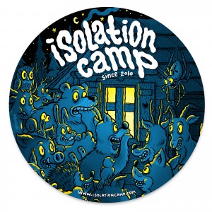 Sticker design for Isolation Camp by Michael Hacker