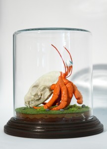 Michael Hacker Life After Death sculpture skullpture with crab