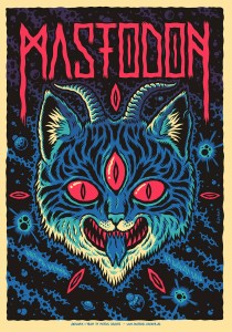 Mastodon Arena Vienna gig poster by Michael Hacker