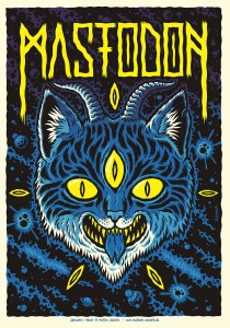 Mastodon Arena Vienna gig poster by Michael Hacker