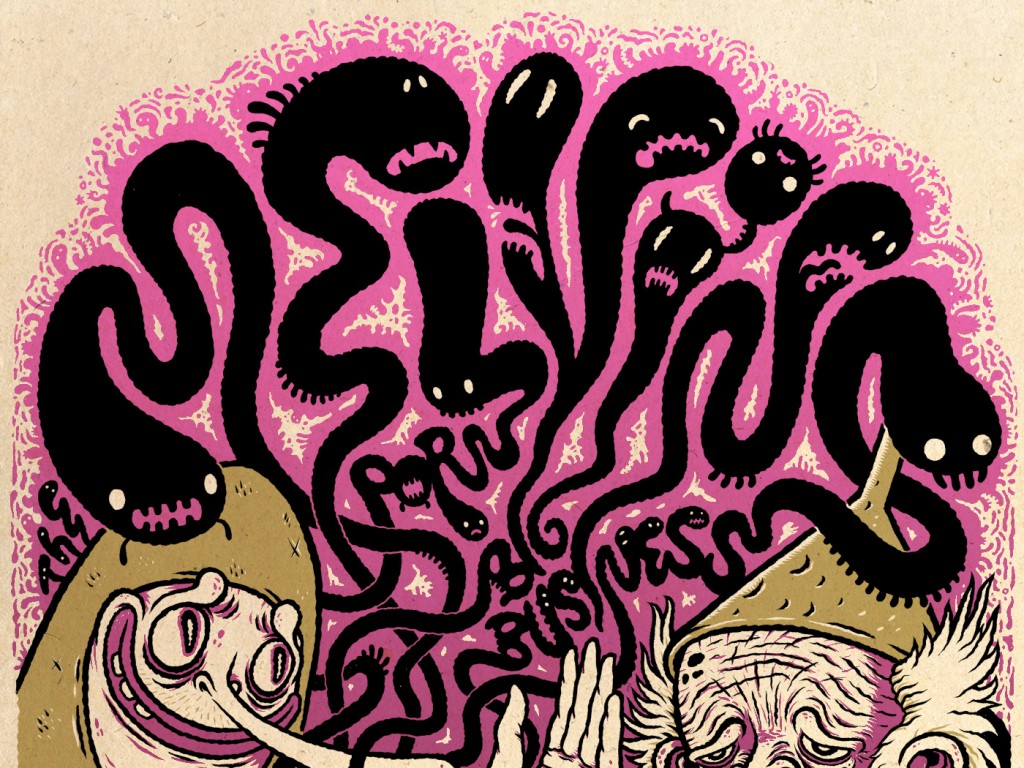 The Melvins Vienna gig poster by Michael Hacker