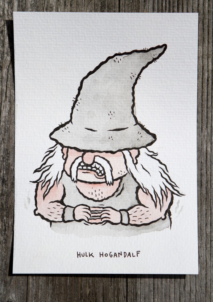 Hulk-Hogandalf - Gandalf illustration by Michael Hacker