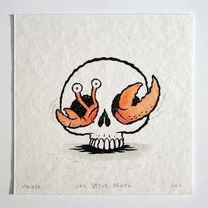 Michael Hacker Life After Death skull - Crab