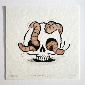 Michael Hacker Life After Death skull - Centipede