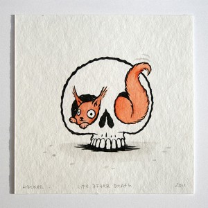 Michael Hacker Life After Death skull - Squirrel