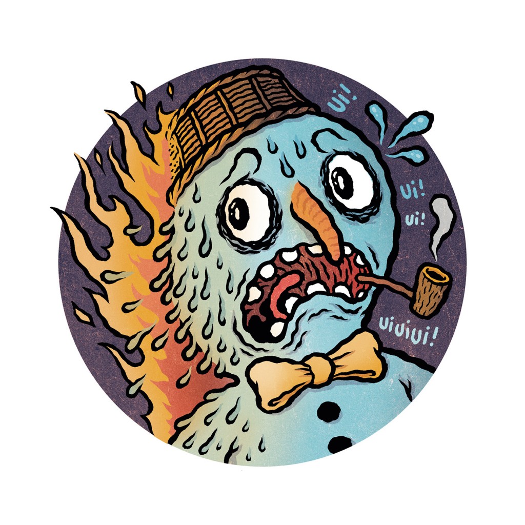 Böögg - Editorial Illustration by Michael Hacker for VICE magazine