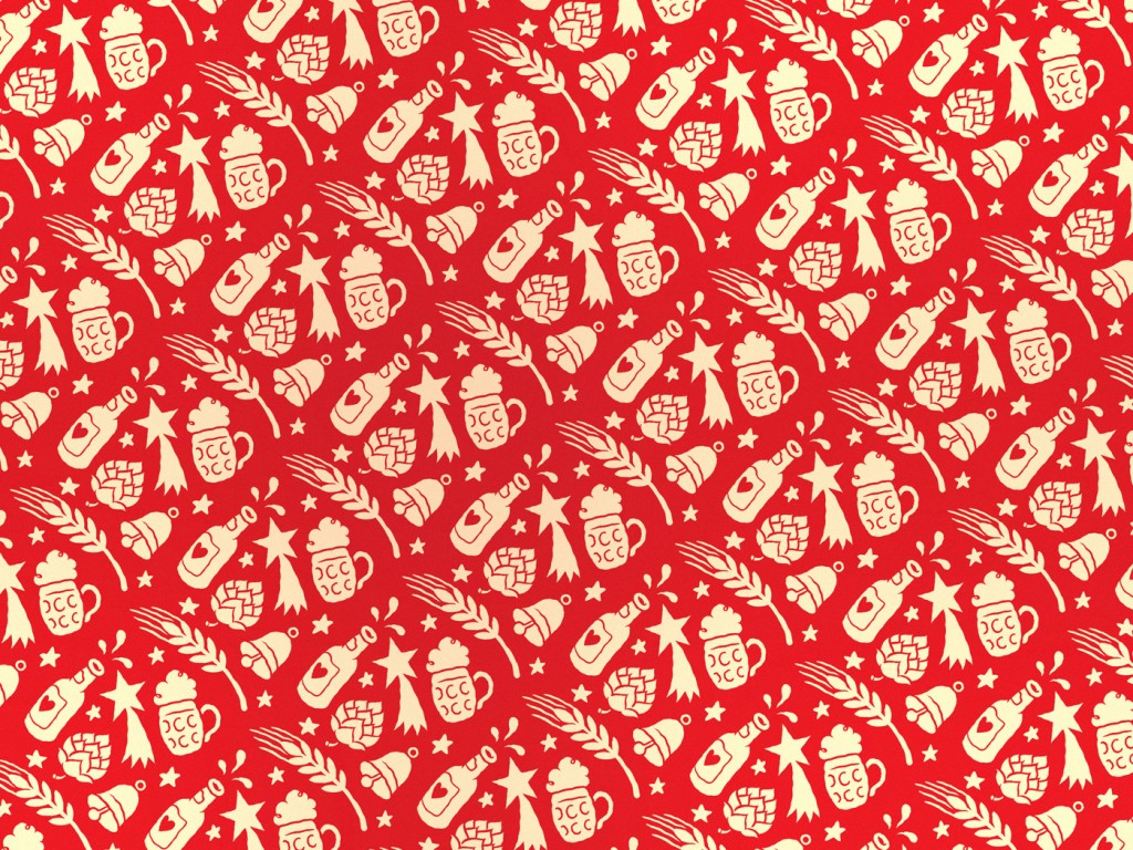 BeerLovers Christmas pattern