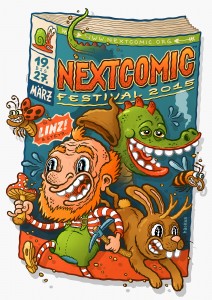 Nextcomic Festival poster by Michael Hacker