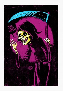 Michael Hacker Reaper screen print