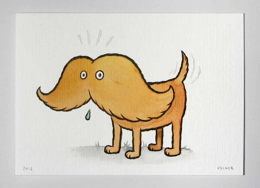 Michael Hacker Schnauzer dog illustration