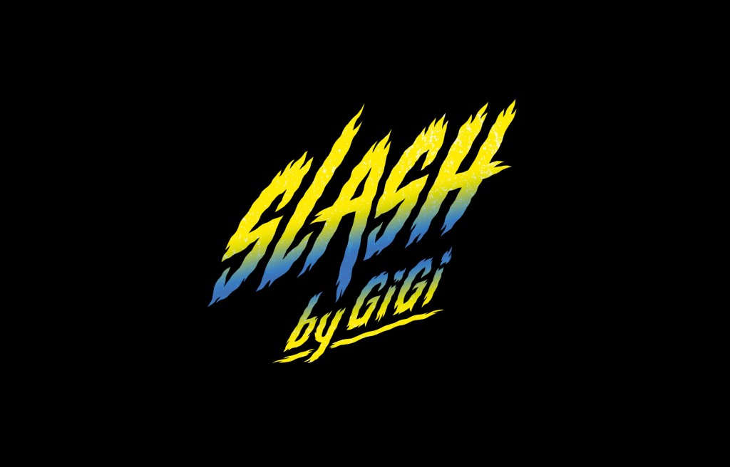 Illustrated Spectrum logo for Slash Snowboards by Michael Hacker