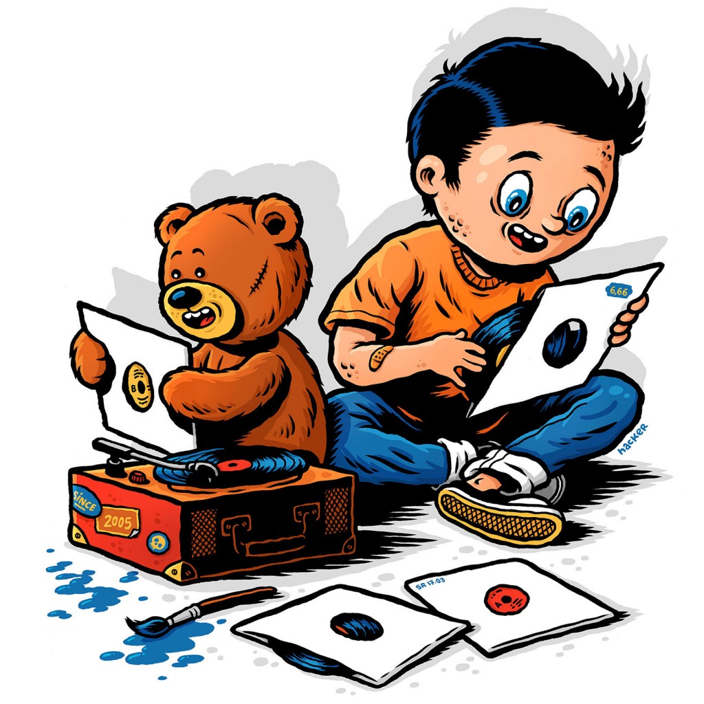 Squoodge Records Illustration by Michael Hacker