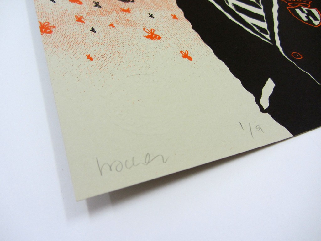 Sreen printed gig poster for The Hives at Eksen on Fair in Istanbul by illustrator Michael Hacker