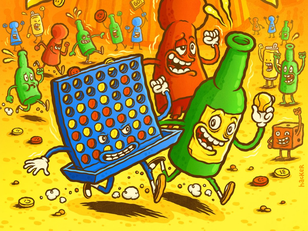 Thirst Games - Tribute von Ottakring poster illustration by Michael Hacker