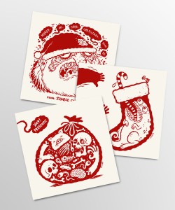 Christmas illustrations by Michael Hacker