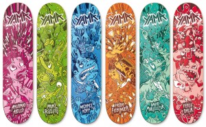 Skateboard design by Michael Hacker for Yama